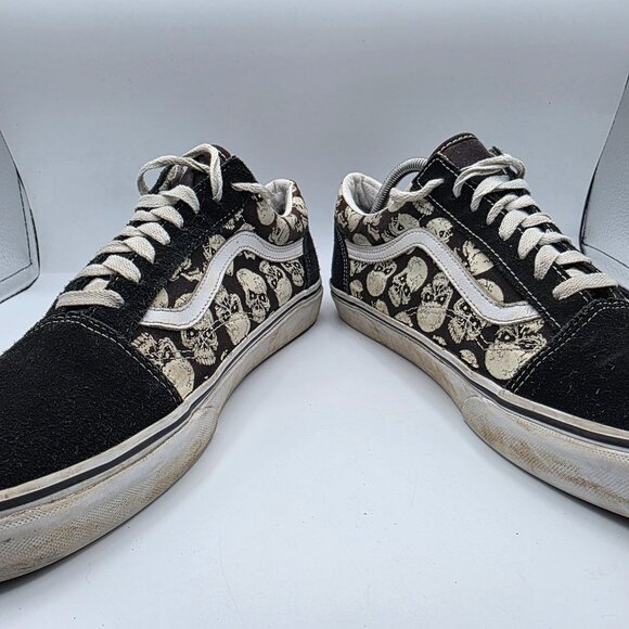 Vans Old Skool Skulls Mens Size 12 Black White Sneaker Shoes Casual Walking main image 11
